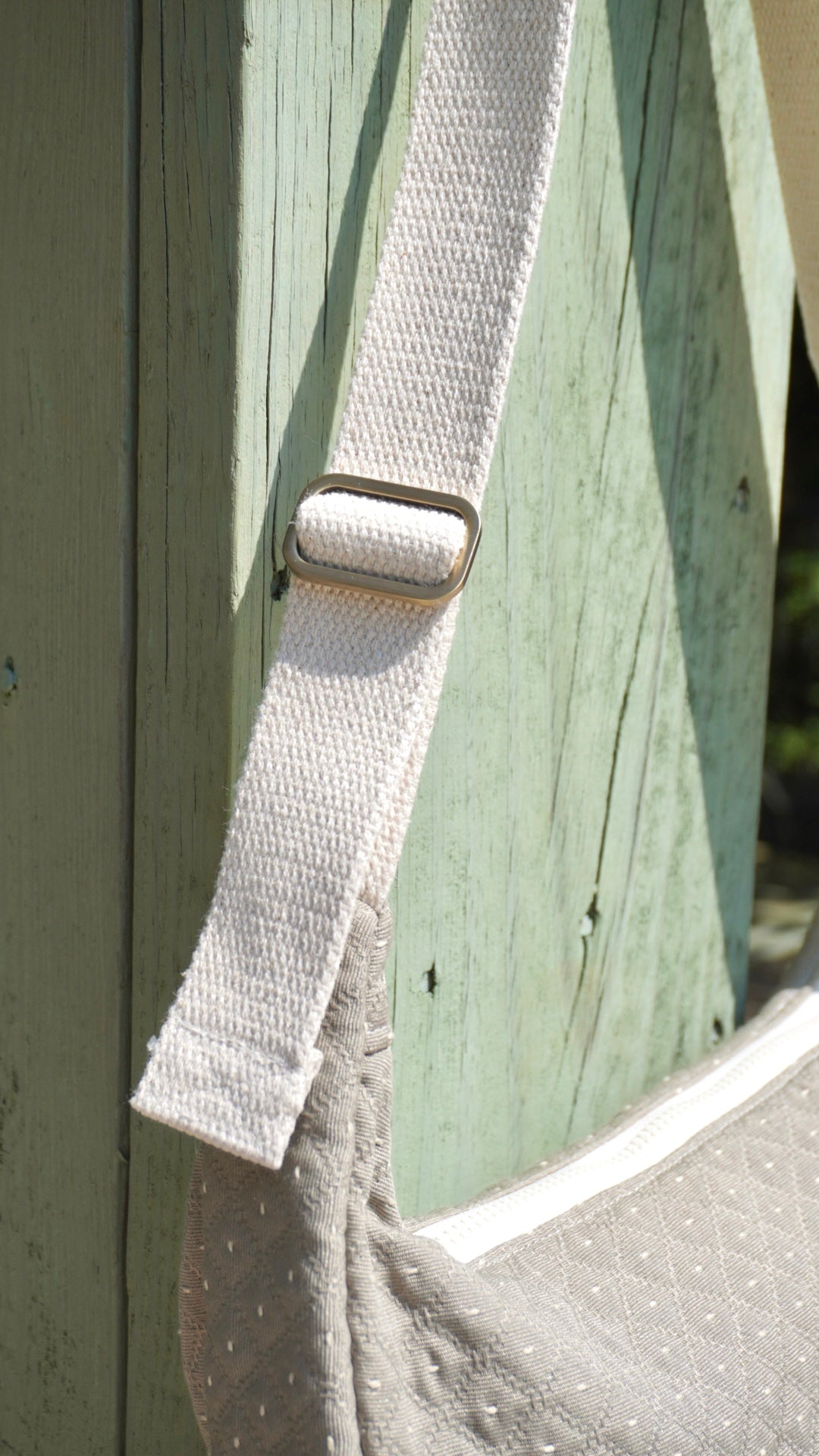 Quilted Dot Crescent Bag