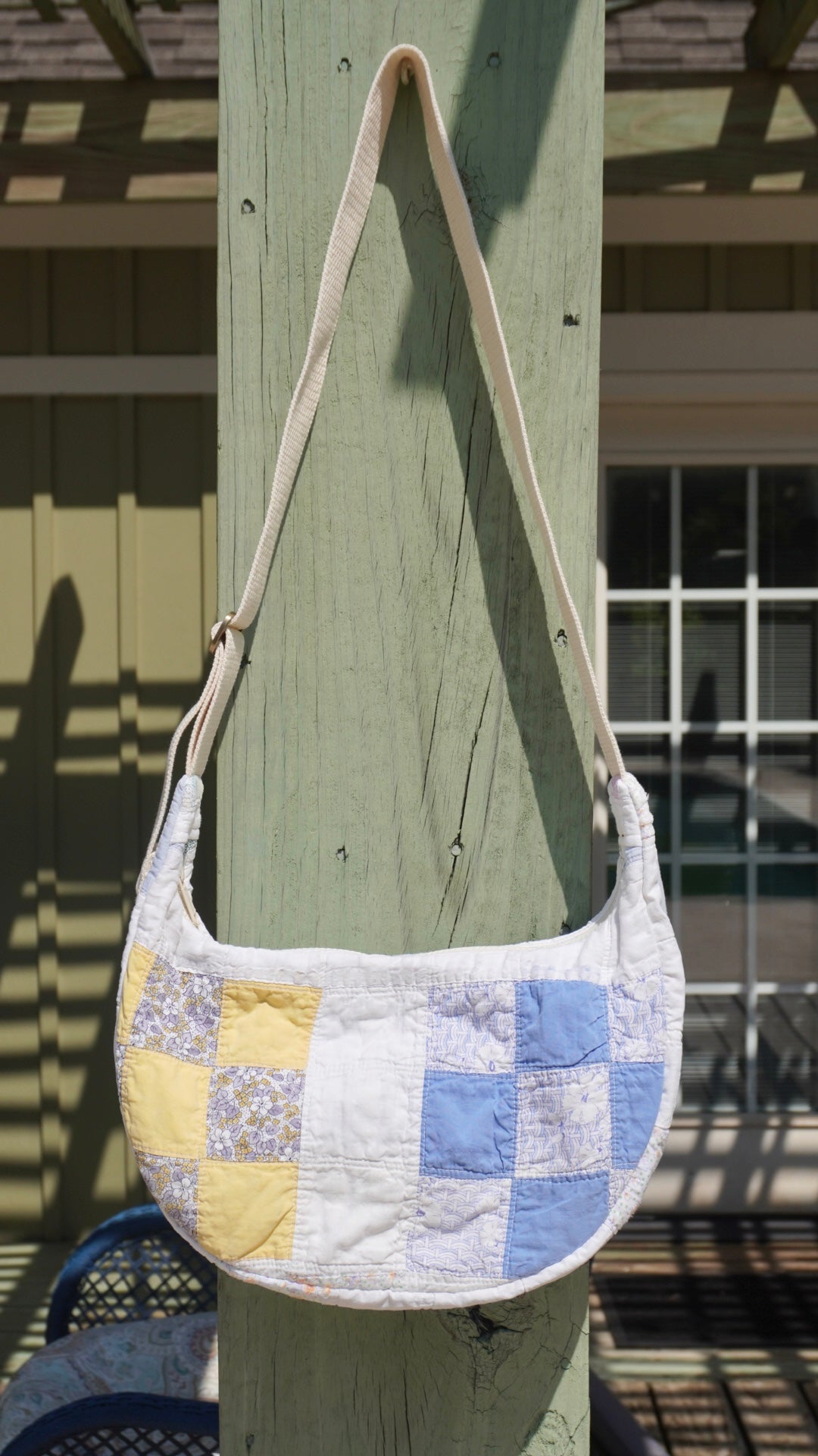 Nine Patch Crescent Bag #2