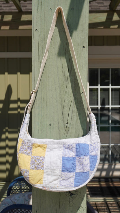 Nine Patch Crescent Bag #2