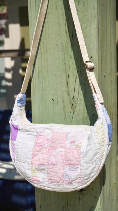 Nine Patch Crescent Bag