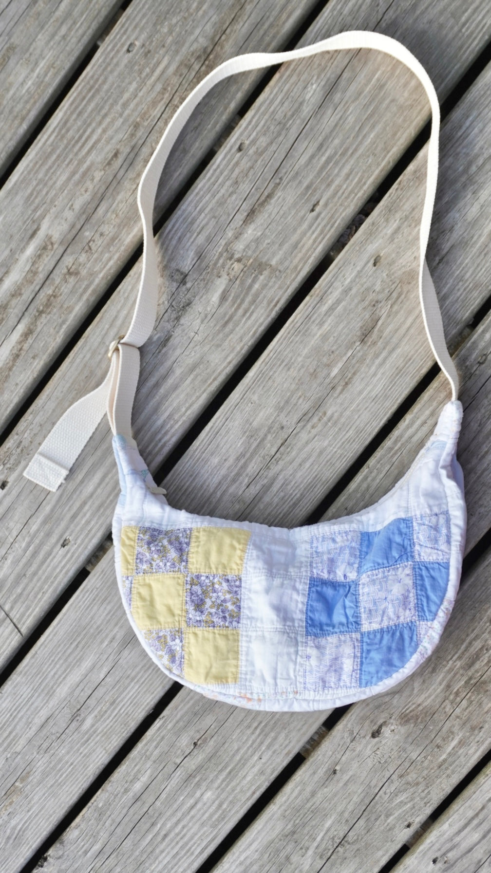 Nine Patch Crescent Bag #2