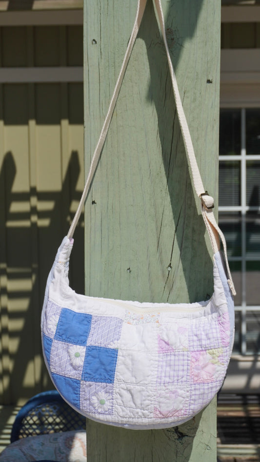 Nine Patch Crescent Bag #2