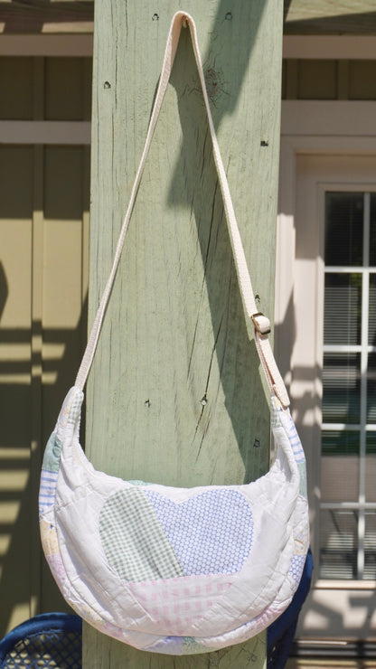 Soft Heart Crescent Bag