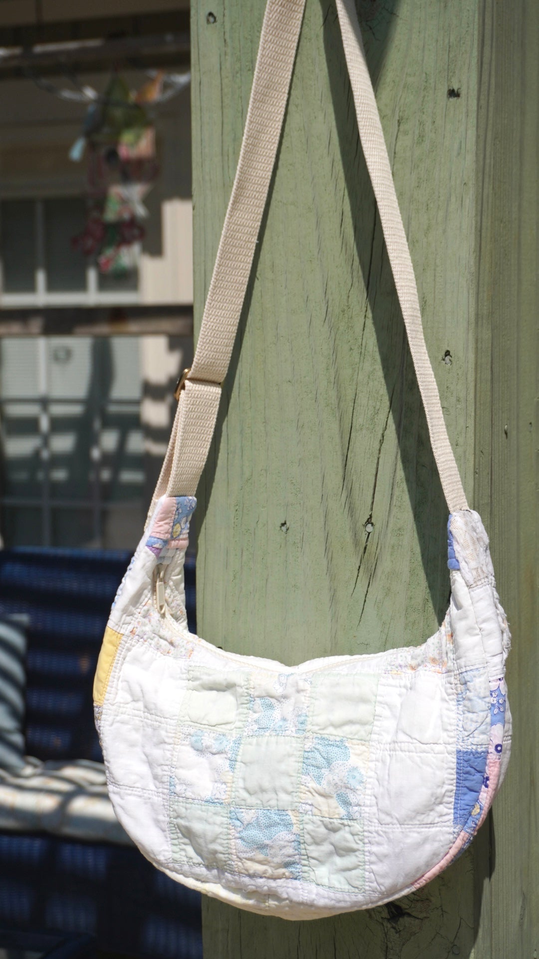 Nine Patch Crescent Bag