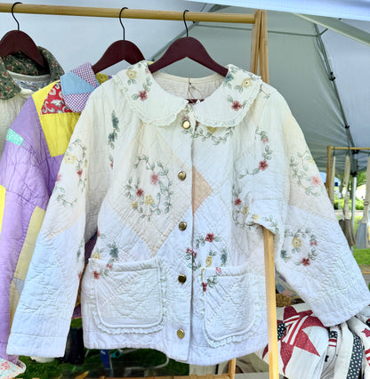 White Quilt Coat