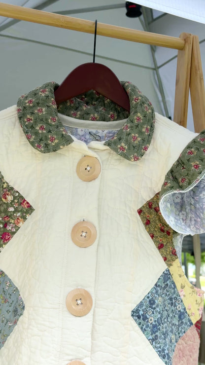 Flutter Sleeve Quilt Vest