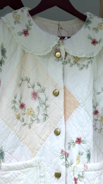 White Quilt Coat